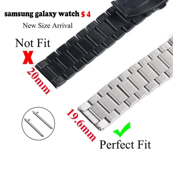 Каишка За Samsung Galaxy Watch 5/5 Pro 45 мм 4/4 Класическа 42 мм и 46 мм и Каишка от Неръждаема Стомана Galaxy Watch 40 мм 44 мм Скоба Correa 1
