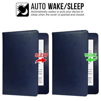 Калъф Kindle Paperwhite 7/6 поколение Kindle Paperwhite 3/2/1 с поставка за автоматичен режим на сън/пробуждане/Каишка за ръка, Магнитна капачка 3
