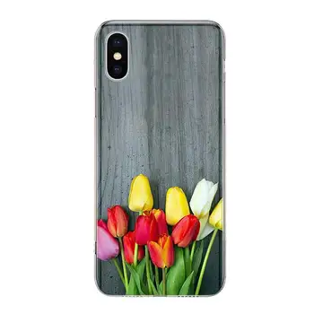 Калъф За мобилен телефон с цвете лале за Apple iPhone 14 13 Pro Max 11 12 Mini SE 2020 X XR XS 8 7 Plus 6 6S 5 5S Калъф във формата на Миди с Модел S 1