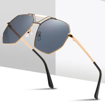 Квадратни Мъжки Слънчеви Очила 2020 Маркови Дизайнери Метална Дограма за Черни Слънчеви Очила За Шофиране Дамски Унисекс Летен Стил UV400 5