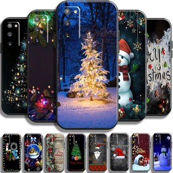 Коледна Елха Дядо Коледа За Samsung Galaxy S22 S21 S20 S10 10E S8 S9 Ultra FE 5G Калъф За телефон От Течен Силиций Делото 0
