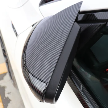 Кутията странично огледало Подходящ За Ford Focus MK4 Хетчбек, Седан 2019 2020 Карбоновые Капаци Огледала за обратно виждане ABS Автоаксесоари 2021 4