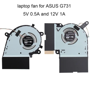 Лаптопи Процесор, Вентилатори За Охлаждане на Asus ROG Strix G17 G731G G731GV G731GW G731 Графики Фен на GPU Охладител DC 12 5 В 13NR01Q0P04011