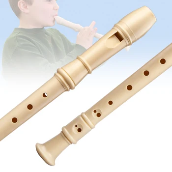 Лебед Сопрано Descant Рекордер 8 Дупки Флейта Студенти Детска Музикална Флейта Немски Стил На 8-Луночный Свирка С Почистващ Стълб Чанта За Съхранение 4