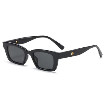 Летни Дамски Слънчеви Очила За Пътуване Плажни Модни Очила Ретро Малка Правоъгълна Рамки Слънчеви Очила с UV400 Защитни Очила 3