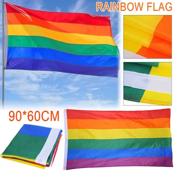 Любовта не Е Секс 90*60 см Гей-Гордост Любов Дъгата Флаг За Хомосексуалистите Филаделфия Филаделфия ЛГБТ 0