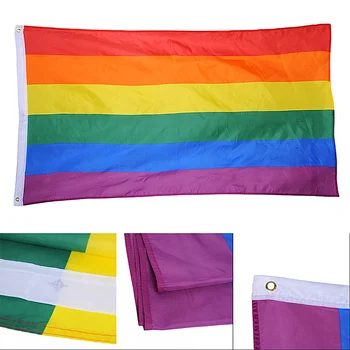 Любовта не Е Секс 90*60 см Гей-Гордост Любов Дъгата Флаг За Хомосексуалистите Филаделфия Филаделфия ЛГБТ 1