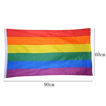 Любовта не Е Секс 90*60 см Гей-Гордост Любов Дъгата Флаг За Хомосексуалистите Филаделфия Филаделфия ЛГБТ 5