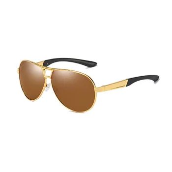 Марка Класически Дизайн Поляризирани Слънчеви Очила Мъжки Слънчеви Очила За Шофиране UV400 Vintage Слънчеви Очила с Огледално Покритие Нюанси Oculos de sol 3