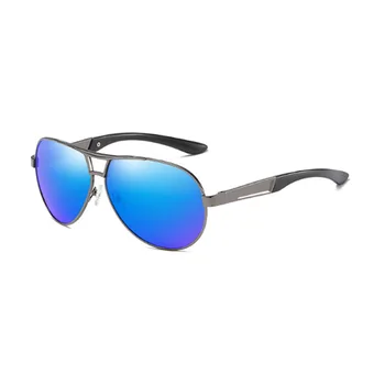 Марка Класически Дизайн Поляризирани Слънчеви Очила Мъжки Слънчеви Очила За Шофиране UV400 Vintage Слънчеви Очила с Огледално Покритие Нюанси Oculos de sol 4