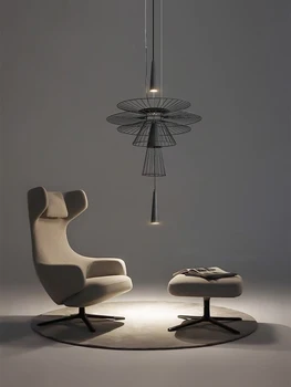Модерен led окачен лампа кът, Артистичен Интериор, Подвесное Осветление, Скандинавски Точков Led Лампа 3