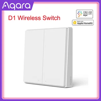 Най-новата Оригинална Версия D1 Aqara Switch Smart Light Дистанционно Управление ZigBee Безжичен Стенен Ключ За Mijia Mi Home APP