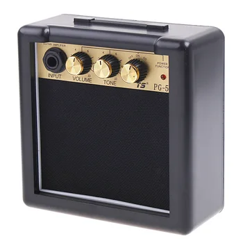 Най-новият PG-5 5-Ватов Усилвател за електрическа китара, Микрофон, Регулатор на силата на Звука, Корекция на Тона, Електрически Висококачествени Китара резервни Части и Аксесоари 0