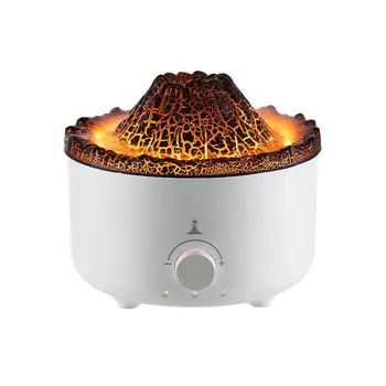Нов Вулканичен Пламък Ароматни Дифузор Етерично Масло Лампа Мъгла Ароматерапия Медуза Декомпрессионное Моделиране Овлажнител На Пламъка
