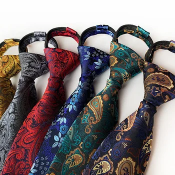 Нов Костюм, Бизнес Вратовръзка с Цип За Мъже, 1200 Възглавница, Висококачествен Полиэстеровый Вратовръзка на Райе, Обикновена Окото Цветни Вратовръзки 0