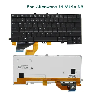 Нова Оригинална клавиатура за Dell Alienware 14 M14x R3 P39G 0FFGJW NSK-LB0BC PK130US1B05 с подсветка 2