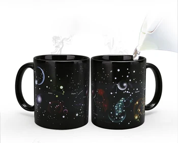 Нови 12 съзвездия промяна на цвета на чаши, порцеланова чаша за боядисване на Звездното небе puer чаена чаша кафе, чаша, Прибори за напитки уникален подарък 1