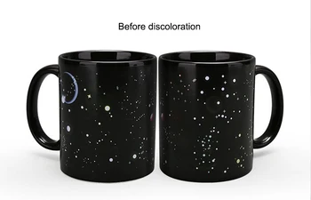 Нови 12 съзвездия промяна на цвета на чаши, порцеланова чаша за боядисване на Звездното небе puer чаена чаша кафе, чаша, Прибори за напитки уникален подарък 5