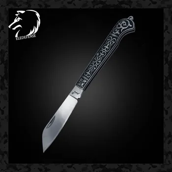 Нови Постъпления Черен Ретро Шарени Мини Джобен Сгъваем Нож CS Go Ножове Инструмент Ловни Ножове Оръжие за Оцеляване За Мъже И Жени 0