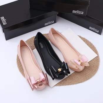 Новост 2022 г., Мелиса, Висококачествени, фини обувки за възрастни с Рибено Уста, Дамски Сандали с лък в тон, Дамски Плажни обувки SM099 1