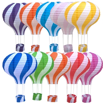 Окачен Балон Хартиени Фенери за Еднократна Употреба Занаят САМ Балон Фенер за Сватба, Рожден Ден, Юбилей, Коледа Декор