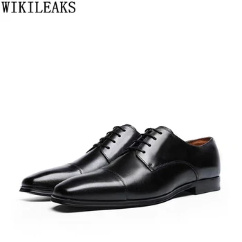 Официални мъжки обувки-Oxfords, Класически Мъжки Модел обувки, Луксозни Мъжки Обувки за Партита, Офис обувки 2022 г., Професионални... 3
