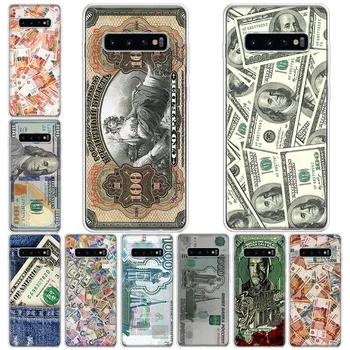 Пари в брой долар, Рубла Калъф За Телефон Galaxy S20 FE S21 Plus S22 Ultra S10 Lite Samsung S8 S9 S6 S7 Edge Калъф Fundas Pattern C