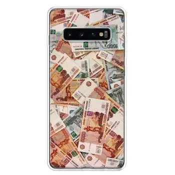 Пари в брой долар, Рубла Калъф За Телефон Galaxy S20 FE S21 Plus S22 Ultra S10 Lite Samsung S8 S9 S6 S7 Edge Калъф Fundas Pattern C 5