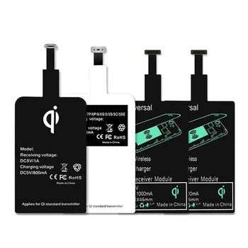 Поддръжка на Micro USB Type C Qi Безжично Зарядно Устройство Адаптер Индукционный Приемник Макара Pad 2