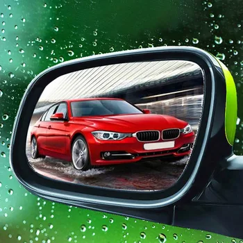 Подходящ Автомобилно Огледало За Обратно Виждане Защитно Фолио Противотуманное Дождевое Прозорец Прозрачен Непромокаемое Огледало За Обратно Виждане Защитна Мека Филм Auto