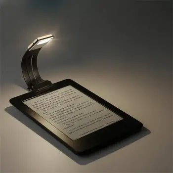 Преносим Led Лампа За Четене на Книги С Подвижни Гъвкав Клипс USB Акумулаторна Лампа За Четене на Електронни Книги Kindle Readers Reading Клип Light 0