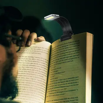 Преносим Led Лампа За Четене на Книги С Подвижни Гъвкав Клипс USB Акумулаторна Лампа За Четене на Електронни Книги Kindle Readers Reading Клип Light 1