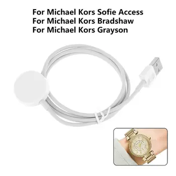Преносими зарядно устройство ще захранване на Поставка с Док-Станция за смарт часа Кабела на Зарядното устройство за Майкъл Ко-rs Access Smartwatch 0