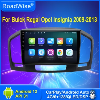 Пътен Android Авто Радио Мултимедия Carplay За Buick Regal Opel Insignia 2009 2010 2011 2012 2013 4G GPS DVD 2Din БТ Главното Устройство