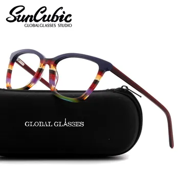 Рамки За Очила Нова Мода Италия Дизайнерски Очила На Жените И Мъжете Сив Червен Кафяв Цветни Ацетатные Оптични Очила Безплатна Доставка G86 0