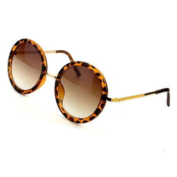 Ретро Кръгли Слънчеви Очила Дамски Маркови Дизайнерски Улични Пътни За Шофиране Vintage Слънчеви Очила За Момичета Женски 5 Цвята 1