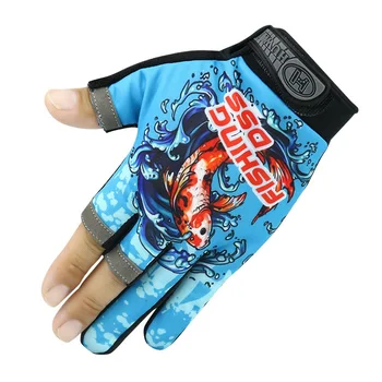 Ръкавици за спортен риболов с три пръста, ръкавици за лов, ръкавици guantes pesca, защитни ръкавици за пръсти, върха на пръстите си за риболов 2