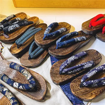 Сабо, мъжки Чехли от дърво, Дървени обувки в японски стил, Дървени Чехли изработени ръчно в Китайски стил, Домашни летни Сандали, дамски джапанки 5