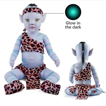 Светлинен Аватар Кукла Реборн за Украса на Детска Стая Аксесоари Бионическое Възраждане Мека Кукла за Градината Стоки за Дома