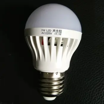 Сензор за контрол на звука и осветление Лампа E27 Детектор на движение Led Лампа Лампа Стълбище Коридор Пътека Коридор Нощно Осветление 2
