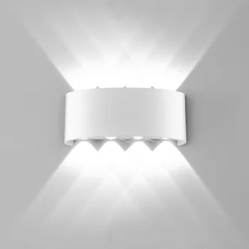 Скандинавски Стил Led монтиран на стената Лампа 6 W И 8 W Водоустойчив Открит и Закрит IP65 Модерен За Дома Стълби Спални малка странична Лампа За Баня 1