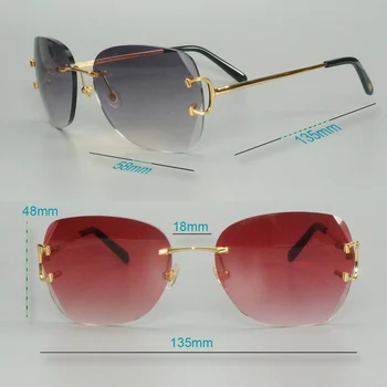 Слънчеви Очила Без Рамки Carter Luxury Lentes De Sol Слънчеви Очила Мъжки Модни Нюанси Мъжки Слънчеви Очила Рамки Decroation Дамски Слънчеви Очила 5