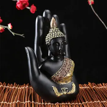 Статуя на Буда от смола, Статуя на Буда, Седнал в ръката му, Медитиращият Тайландски Буда, Буда Статуя, за да украсят дома