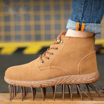 Строителни Мъжки Работни Обувки За Защита на Краката, Промишлена Обувки, Заваръчен Обувки Със Стоманени Пръсти, Защитни Обувки От пробиви, Мъжки Обувки 2023 2