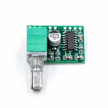 Такса цифров усилвател PAM8403 mini 5V с переключающим потенциометром могат да се захранват от USB 3