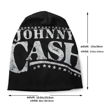 Тениска с Джони Кеш. Снимка На Джони Кеш. Музикална тениска. Тениска с изображение.Риза Зимна Топла Вязаная Капачка Капачка Мъжки Johnny Cash 1