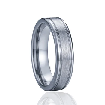 Уникални мъжки пръстен от волфрам карбид Пръстени ангажимент платинен сребърен цвят любовен съюз мъжки пръстен върху пръста за мъже