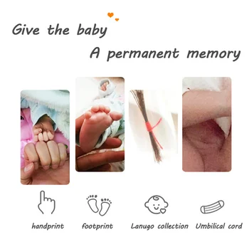 Фото рамка С Отпечатък от Крака За новородено, 3D Форма, С Отпечатък от Крак, рамка за снимка, Детски Форма, С Лека Мека Глина Отпечатъци от Ръце на 