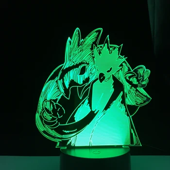 Фумикаге Токоями 3d Лампа Аниме Моят Герой Академия Фумикаге Токоями Led Лампа нощна светлина за Украса Спални Подарък За Рожден Ден 2