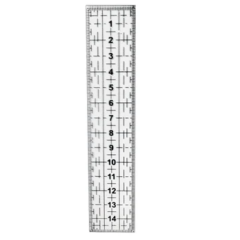 Шевна Измервателна Линийка с дължина 15/30/50 см, Акрилна Прозрачна Линийка, Инструмент за Пэчворка 